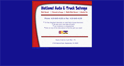 Desktop Screenshot of nationalautoandtrucksalvage.com