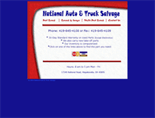 Tablet Screenshot of nationalautoandtrucksalvage.com